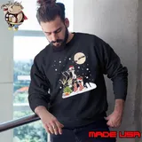 Boston Terrier Gorgeous With Reindeer Boston Lover Christmas Sweatshirt