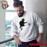 Carolina Panthers black cat push New York Giants logo Sweatshirt