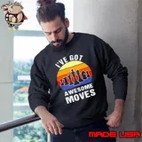 Chess Play Classic Ive Got Awesome Moves Vintage Retro Sweatshirt