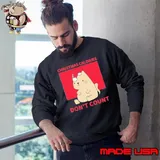 Christmas Calories Dont Count Cat Sweatshirt