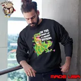 Dinosaur T rex On The Naughty List And I Regret Nothing Christmas Sweatshirt