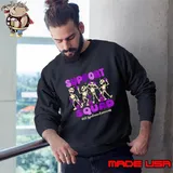 Halloween Rett Syndrome Skeleton Support Squad Pumpkins Sweatshirt