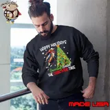 Happy Holidays Barreling Around The Christmas Tree Shirt