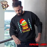 Happy Holidays With Cheese Shirt Cheeseburger Hamburger Sweatshirt