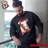 Horse With Reindeer Horn Scarf Noel Christmas Horse Shirt