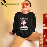 Is This Jolly Enough Snoopy Santa Claus Christmas Sweatshirt