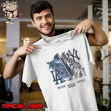 Los Angeles Dodgers vs. New York Yankees ’47 2024 World Series Matchup Split Shirt