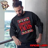 Marvel Deadpool Wade Wilson Christmas Tacos Holiday Sweatshirt