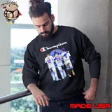 New York Mets Champion Francisco Lindor Brandon Nimmo Pete Alonso Signatures Sweatshirt