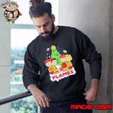 Peanuts Characters X Calgary Flames Merry Christmas Sweatshirt