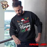 Plaid Holiday Horse Wishes Sweatshirt