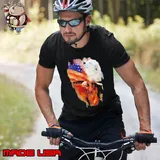 Pyrenees and Eagle American flag shirt