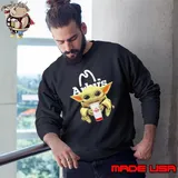 Quality Baby Yoda Hug Arbys Sweatshirt
