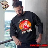 Santa Claus ho ho hol mir mal ein bier vintage Christmas Sweatshirt