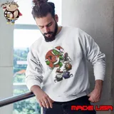 Santa Grinch Cleveland Browns Stomp On NFL Teams Christmas 2024 Sweatshirt