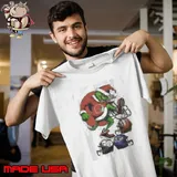 Santa Grinch Cleveland Browns Stomp On NFL Teams Christmas 2024 Unisex