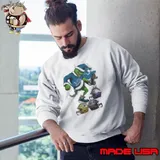 Santa Grinch Detroit Lions Stomp On NFL Teams Christmas 2024 Sweatshirt