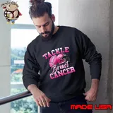 Tackle Breast Cancer Awareness Sport Football Pink Cheer Sweatshirt