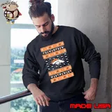 Denver Broncos NFL Holiday Lights Ugly Christmas Sweater 2024 Shirt