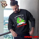 Flamingo on the naughty list and I regret nothing Christmas Sweatshirt