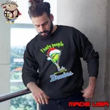 Grinch Santa Hat I Hate People But I Love My Ucla Bruins Christmas Logo Shirt