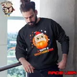Happy Hallothanksmas Owl Halloween And Merry Christmas Sweatshirt