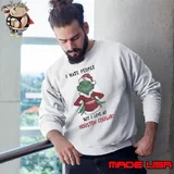 I Hate People But I Love My Houston Cougars Grinch Merry Christmas Shirt