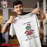 I Hate People But I Love My Iowa State Cyclones Grinch Merry Christmas Unisex