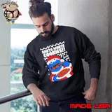 Muppet Santa wants Cookie monster ugly Christmas shirt