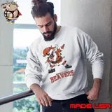 Oregon State Beavers Dabbing Santa Claus Ugly Christmas Light shirt