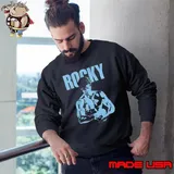 Rocky Shadow Wrapper Boxing Portrait Sweatshirt