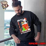 Syracuse Orange Snoopy And Woodstock Merry Christmas Shirt