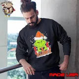 The Grinch Love Heart 2024 Illinois Fighting Illini Football Christmas Shirt