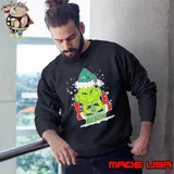 The Grinch Love Heart 2024 North Dakota State Bison Football Christmas Shirt