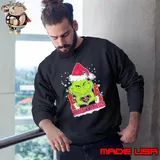 The Grinch Love Heart 2024 SMU Mustangs Football Christmas Shirt