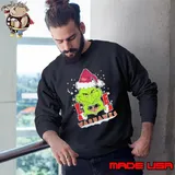 The Grinch Love Heart 2024 ULM Warhawks Football Christmas Shirt