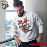Xmas Reindeer In A World Full Of Grandmas Be A Nanny Merry Christmas And Happy New Year Sweatshirt