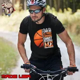 All Things Through Christ Who Strengthens Basketball Philippians 4 13 Motivational T-Shirt