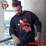 Buffalo Bills QB1 On The Run Christmas Sweatshirt