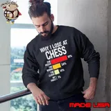 Chess Player Coach Lover Joke For Board Game Geek Men Sweatshirt