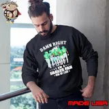 Damn right I am a Philadelphia Eagles fan win or lose signatures Sweatshirt