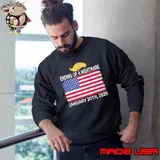 Ending Of A Nightmare Trump Election USa Flag January 20th 2025 Sweatshirt