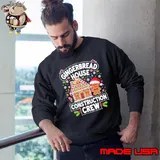 Gingerbread House Construction Crew Cookie Baking Christmas Sweatshirt