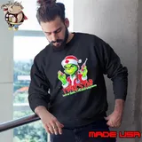 Grinch Christmas I will stab here or there I will stab everywhere shirt