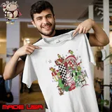 Grinch Friends Lightning Bolt Merry Christmas Unisex