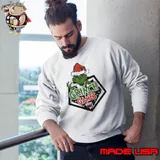 Grinch Games Baseball Sport Merry Christmas Sweatshirt