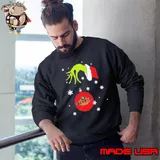 Grinch Hand holding 2024 Gift Ornament Texas Roadhouse Snowflake Christmas 2024 Gift Shirt