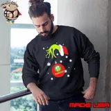 Grinch Hand holding Ornament Subway Snowflake Christmas Shirt