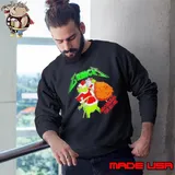 Grinch Santa and Christmas for no one Sweatshirt