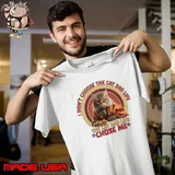 I Didn't Choose The Cat Dad Life The Cat Dad Life Chose Me Retro T-Shirt